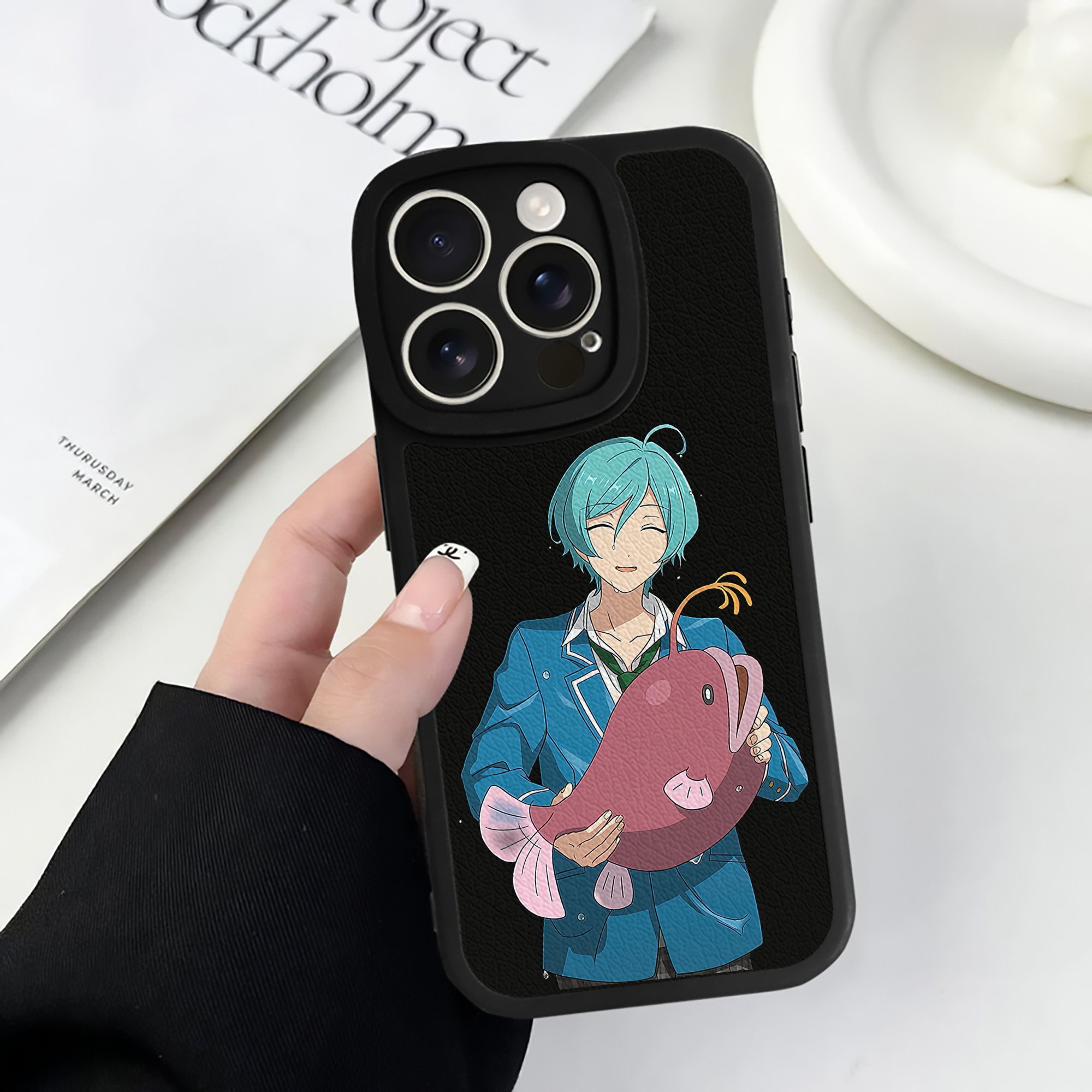 （画像用） あんさんぶるスターズ! Ensemble Stars 【iPhone 16シリーズ対応】シリコンスマホケース（レザー調） 材質：シリコン